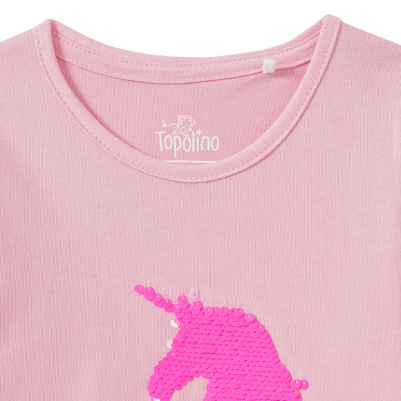 Mädchen Langarmshirt mit Wendepailletten