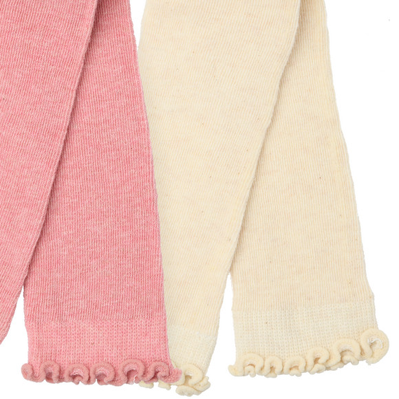 2 baby fijngebreide leggings effen kleur