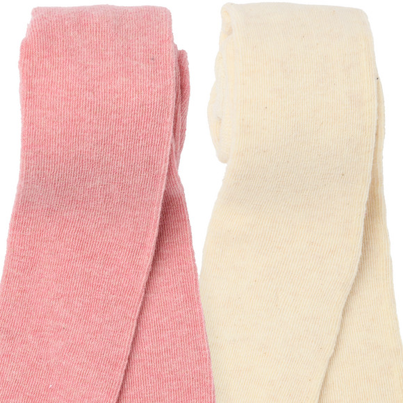 2 baby fijngebreide leggings effen kleur
