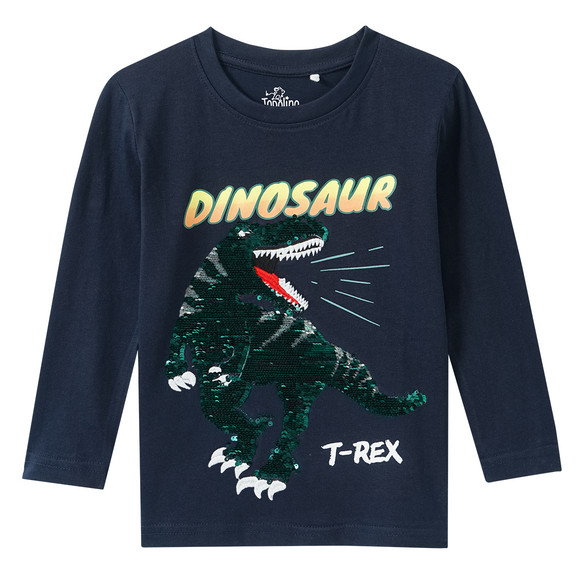 Jongens longsleeve met omkeerbare pailletten