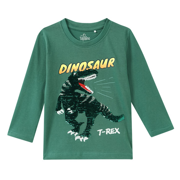 Jungen Langarmshirt mit Wendepailletten