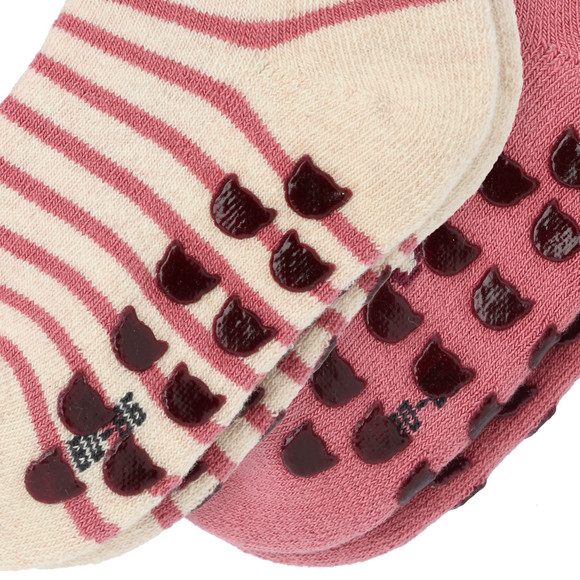 2 Paar Baby Stoppersocken mit Bio-Baumwolle