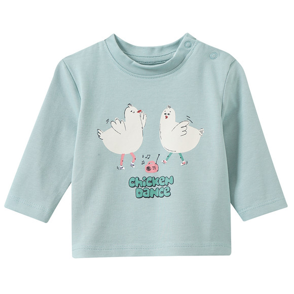 2 pasgeboren shirts met lange mouwen