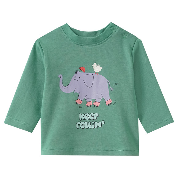 2 pasgeboren shirts met lange mouwen