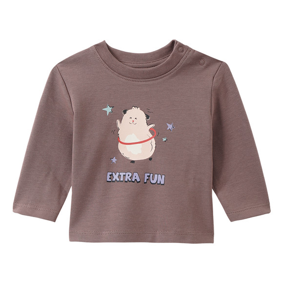 2 pasgeboren shirts met lange mouwen