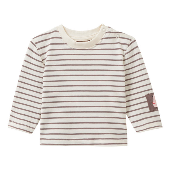 2 pasgeboren shirts met lange mouwen