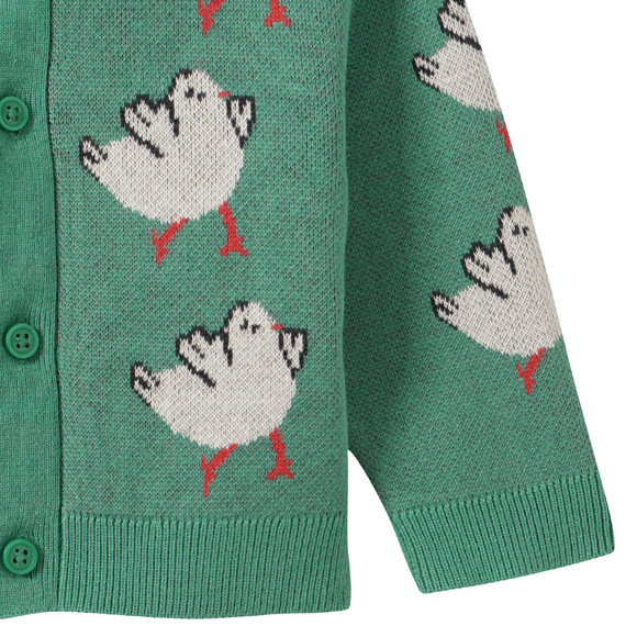 Geboorte vestje met dieren allover