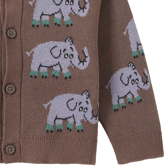 Geboorte vestje met dieren allover