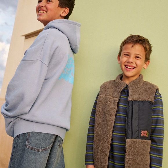 Jongens bodywarmer van teddypluche