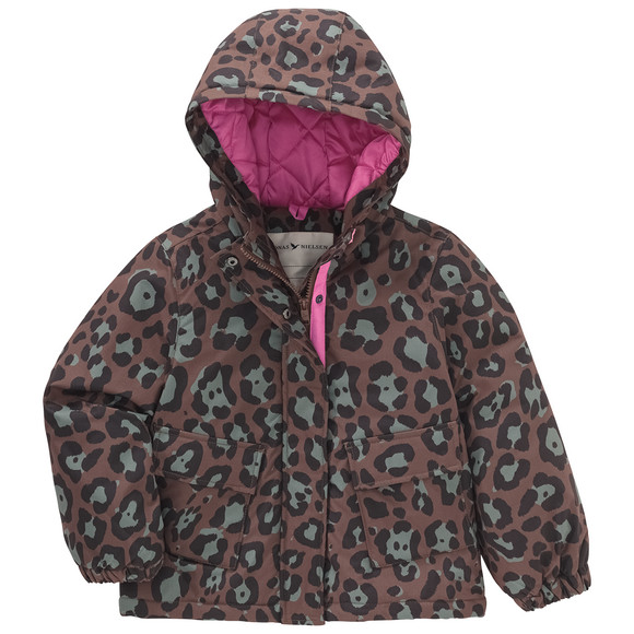 Meisjesjas met luipaardprint