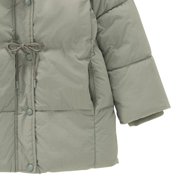 Gewatteerde jas met capuchon voor Meisjes