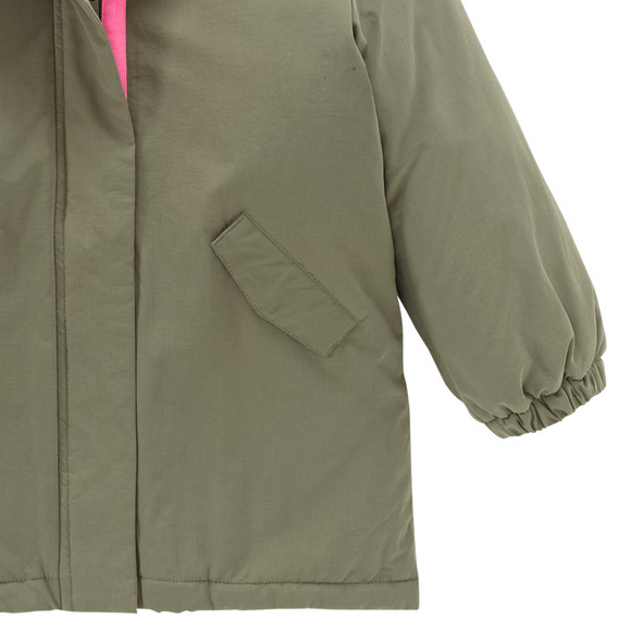 Meisjesparka gevoerd met teddypluche