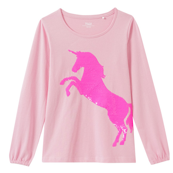 Meisjes longsleeve met omkeerbare pailletten