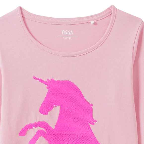 Meisjes longsleeve met omkeerbare pailletten