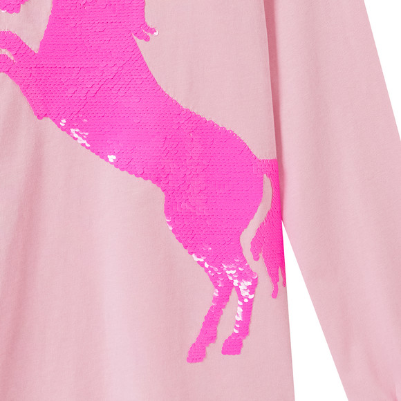 Meisjes longsleeve met omkeerbare pailletten