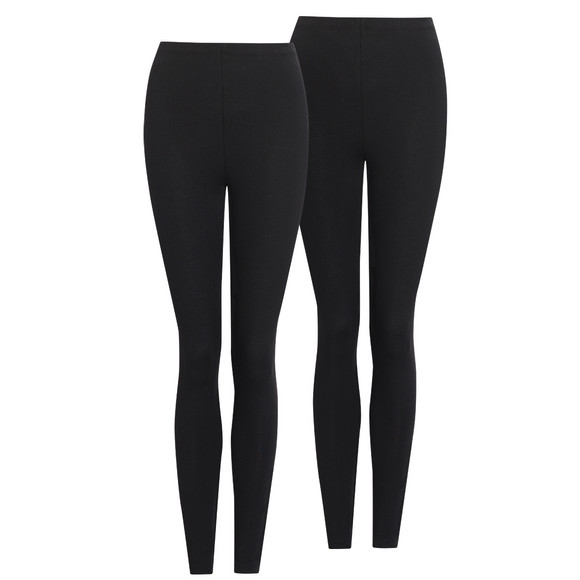 2 dames leggings met biologisch katoen