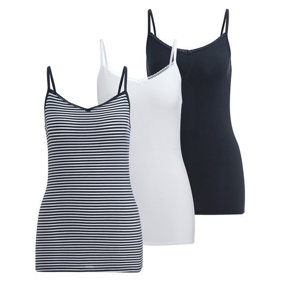 3 Damen Unterhemden im Set