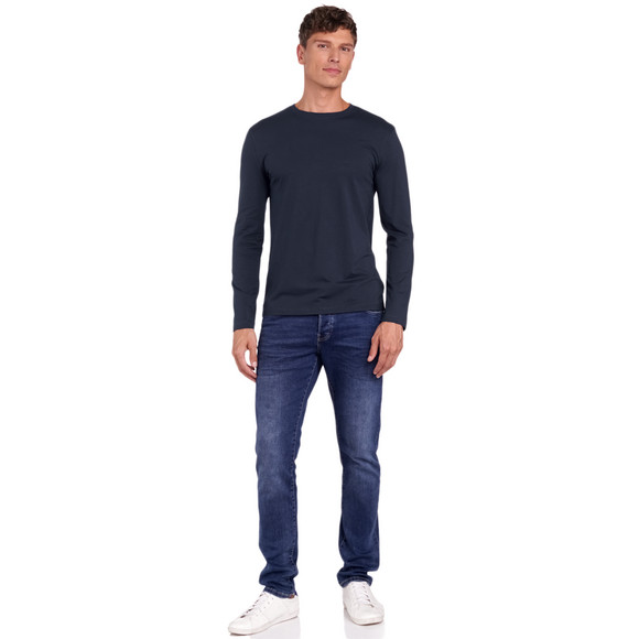 3 Herren Langarmshirts im Basic-Look