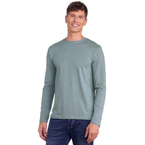 3 Herren Langarmshirts im Basic-Look