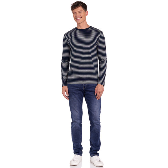 3 Herren Langarmshirts im Basic-Look