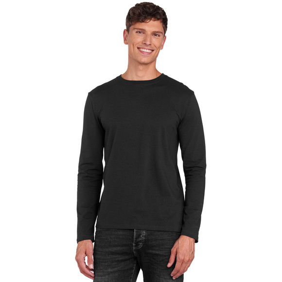 3 herenshirts met lange mouwen in basic look