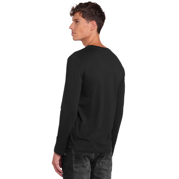 3 herenshirts met lange mouwen in basic look