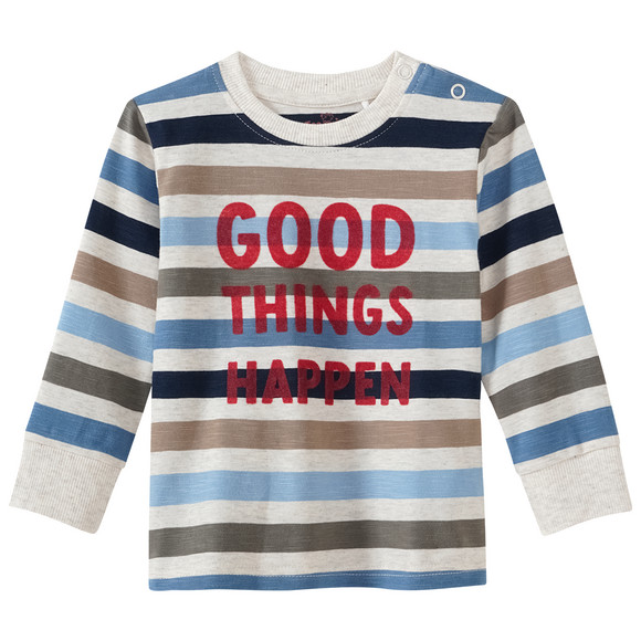 Baby Langarmshirt mit Streifen