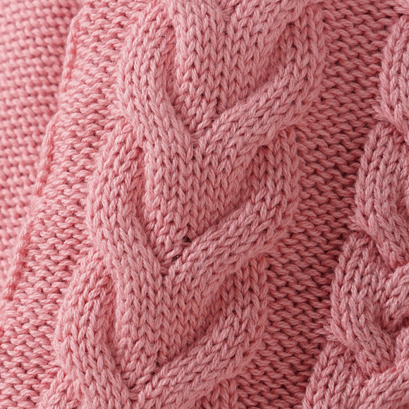 Baby Strickjacke mit Zopfmuster