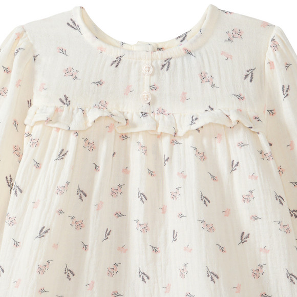 Baby Musselin-Bluse mit Blümchen-Print