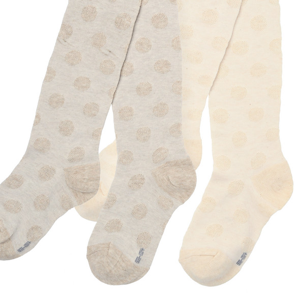 2 Mädchen Strumpfhosen mit Ajour-Muster