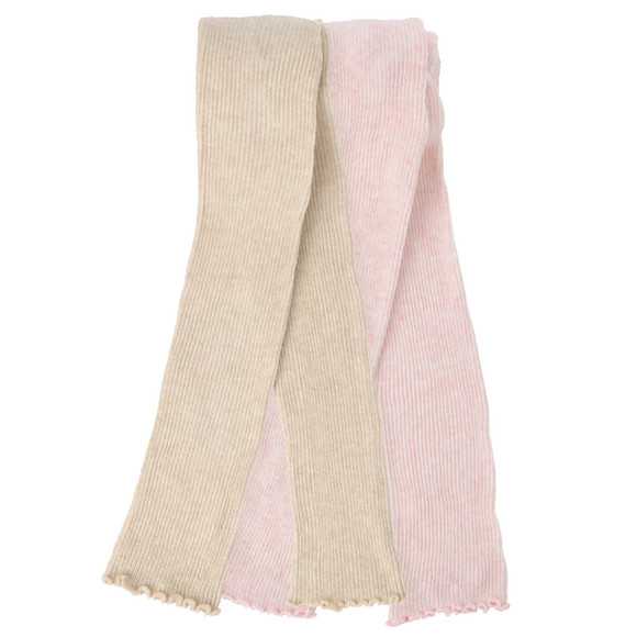 2 gebreide leggings voor meisjes