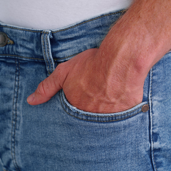 Herren Regular-Jeans mit Used-Waschung