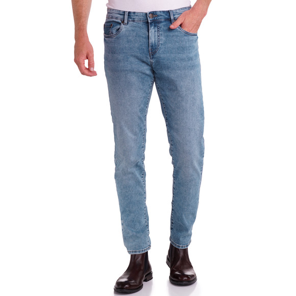 Slim fit jeans met vijf zakken voor heren