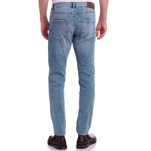 Slim fit jeans met vijf zakken voor heren