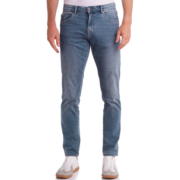 Slim fit jeans met vijf zakken voor heren