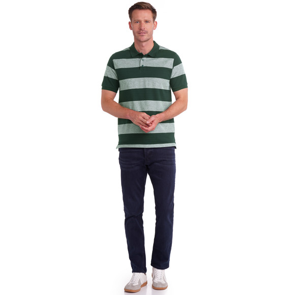 Herren Poloshirt mit breiten Streifen