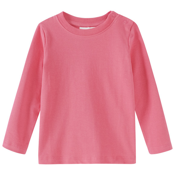 3 Baby Langarmshirts in Unifarben