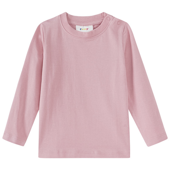 3 Baby Langarmshirts in Unifarben