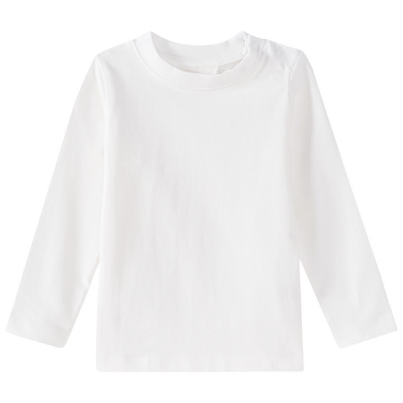 3 Baby Langarmshirts in Unifarben