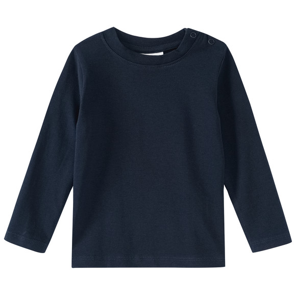 3 Baby Langarmshirts in Unifarben