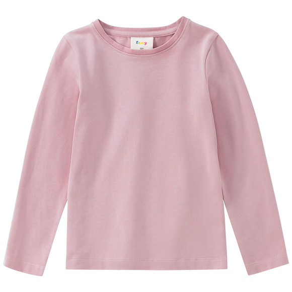 3 Mädchen Langarmshirts in Unifarben