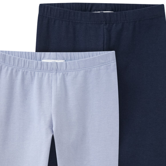 2 Mädchen Leggings mit Bio-Baumwolle
