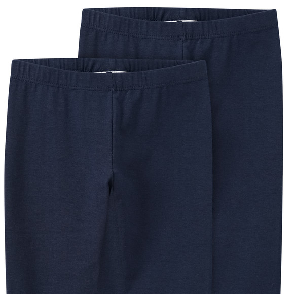 2 Mädchen Leggings mit Bio-Baumwolle