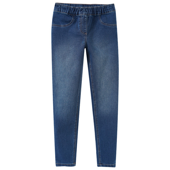 2 Mädchen Jeggings mit Stretch-Bund