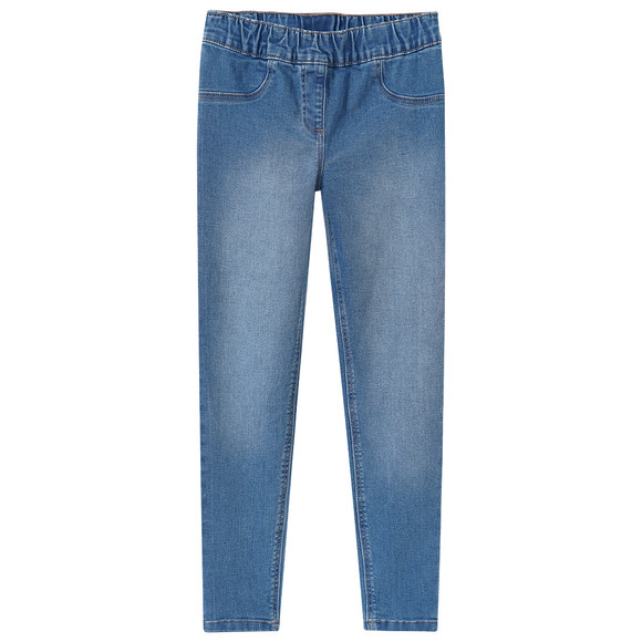 2 Mädchen Jeggings mit Stretch-Bund