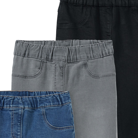 3 Mädchen Jeggings mit Stretch-Bund