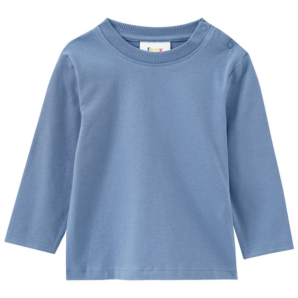 3 Baby Langarmshirts im Basic-Look