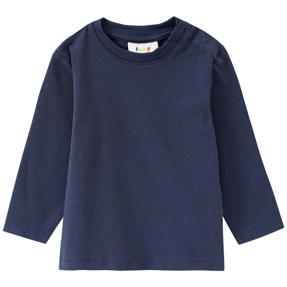 3 Baby Langarmshirts im Basic-Look