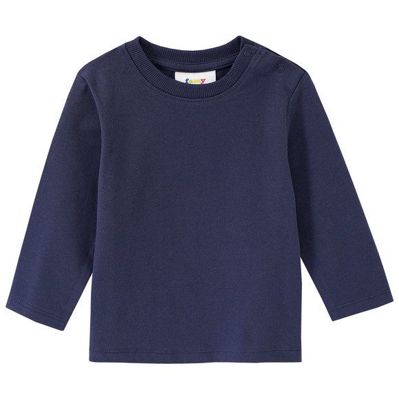 3 Baby Langarmshirts im Basic-Look