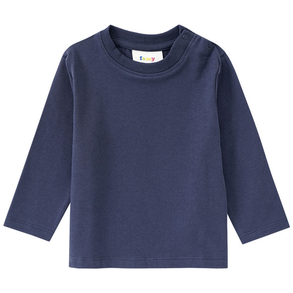 3 Baby Langarmshirts im Basic-Look